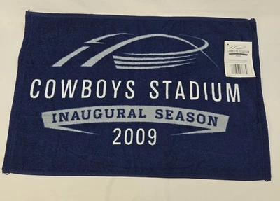 Toalla de rally de temporada inaugural Cowboys Stadium 2009 - sin usar con etiqueta Dallas NFL Foto 1 de 4