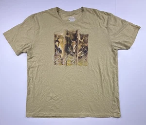 RealTree Adult 2XL Deer Skull Graphic Short Sleeve T-Shirt Cotton Polyester - Picture 1 of 5