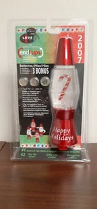 Lámpara de lava vintage Happy Holidays bastón de caramelo - Imagen 1 de 2