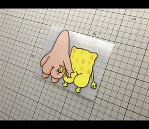 Spongebob & Patrick funny window JDM Reflective Sticker #B02 - Bild 1 von 1