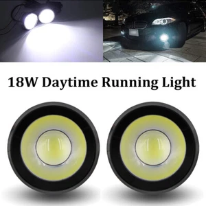 2x 2.5" inch LED Fog Light Round White COB Angel Eyes Halo DRL Driving Car Truck - Imagen 1 de 9