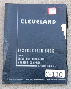 Cleveland Model A & B, Einspindelautomatik, Betriebs- und Teilehandbuch - Bild 1 von 3