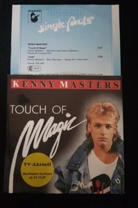 Kenny Masters - Touch of Magic, 7" Single, EX, VG, mit Promo Beilage - Bild 1 von 3