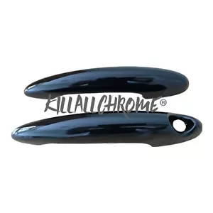 Cubiertas de manija de puerta negras brillantes mini R53 - con clip HQ GEN 1 R52 R50 - Imagen 1 de 10