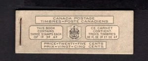 Canadá 1950 KGVI 25c Bilingüe Tipo II "Evitar Pérdidas" Folleto de Contraportada BK43b - Imagen 1 de 1