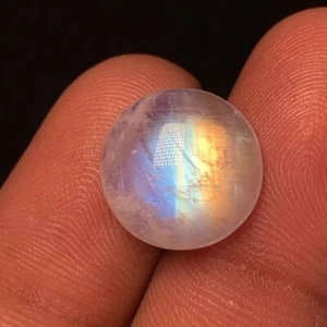 AAAAA Quality Awesome Multi Blue Fire Rainbow Moonstone Cabochon Round Shape 13 - Picture 1 of 11