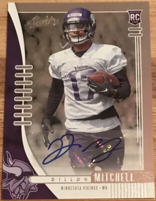 2019 Absolute Signature Rookies Spectrum Dillon Mitchell #171 Minnesota Vikings - Image 1 of 2