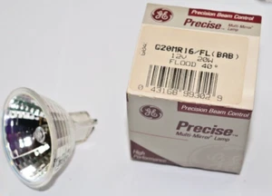 PROJECTOR LAMP -Q20MR16/FL/BAB-12V 20W FLOOD 40 DEGREE-GE - Picture 1 of 1