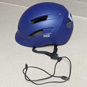 PHZ.W-038 Adult Bike Helmet w/ Rear Light for Commuter Adjustable w/charger #649 - Picture 1 of 12