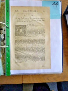 Four Acts of Parliament of King Charles I0th June 1648 - Picture 1 of 7