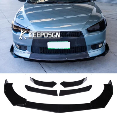 For Mitsubishi Galant Gloss Front Bumper Lip Splitter Spoiler Lower Protector - Image 1 of 4