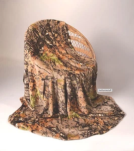 MANTA DE CAMUFLAJE SUAVE LANA EL BOSQUE CACHEMIRA DOBLE 60 x 80 pulgadas - Imagen 1 de 27