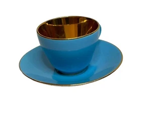 Royal Copenhagen Confetti Blue Tea Cup And Saucer - Picture 1 of 6