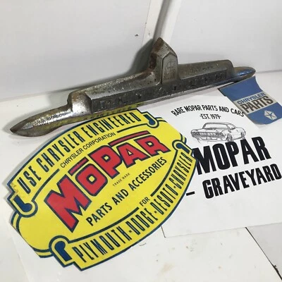 1948 1949 1950 Plymouth especial de lujo emblema de maletero insignia cromada 1246986 Foto 1 de 4