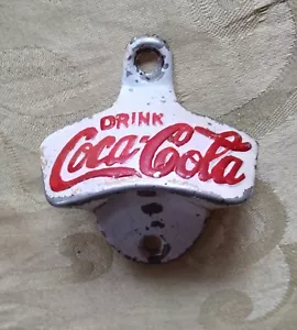 Vintage STAR X Drink Coca Cola Wall Mount Bottle Opener Made In USA CREE SHIPPG - Picture 1 of 3