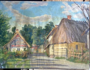 ::CASAS DORFSTRASSE POLONIA O PRRUSIA ORIENTAL ESTILO JUVENIL ALREDEDOR DE 1920 VERANO ANTIGUO - Imagen 1 de 6