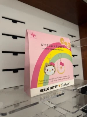 Stitch & Story Hello Kitty x Pusheen Crochet Keychain kit set  - Image 1 of 3
