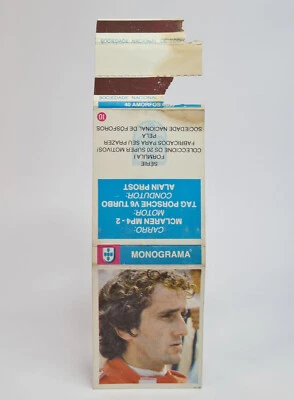 Vintage F 1 Maclaren MP4 Alain Prost Portugal Matchbox card 1985 - Image 1 of 4