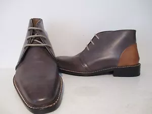 Giorgio Brutini Mens 24927 Thornton Leather Ankle Dress Boot Grey/Tan Size 7.5 M - Picture 1 of 8