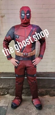Новый Jazweares DEADPOOL Хэллоуин/косплей костюм размер 32-34 стандарт Marvel  - Изображение 1 из 4