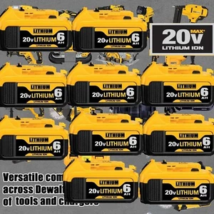 10Pack 6.0Ah for DeWalt FLEXVOLT 20V MAX Battery Lithium-ion DCB201 DCB206 - Picture 1 of 19