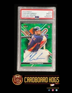2022 Finest Chas McCormick Autograph Green Refractor RC 50/99 PSA 9 Astros - Picture 1 of 3