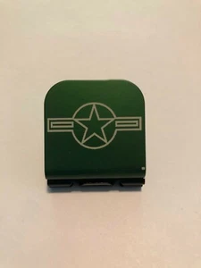 US Air Force Roundel Version 3 Laser Etched Aluminum Hat Clip Brim-it - Picture 1 of 7