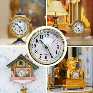 Classic Clock Craft Quartz Movement 2-1/2" 65mm Round Head Insert Clock Ornament - Bild 1 von 12