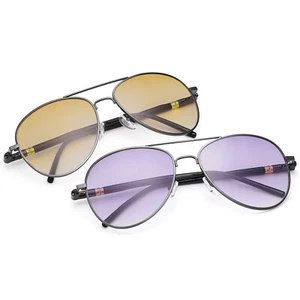 2 Pairs Bifocal Reading Glasses Tinted Sunglasses Metal Spring Hinge Sun Readers - Picture 1 of 84