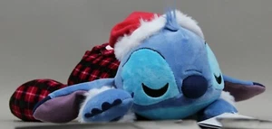 Disney Christmas Holiday Stitch Cuddleez Medium 12 1/4 in Plush NWOT - Picture 1 of 3
