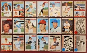 1970 Topps HOF Lot (21) Ryan Rose Clemente Seaver Yaz Banks Jackson! MORE! L/M - Picture 1 of 5