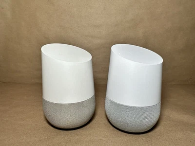 Lot of 2 Google Home Smart Assistant White | Some Cosmetic Wear *No Power Cords* - Image 1 of 4