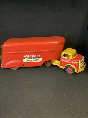 Camión de construcción Wyandotte Toys 24" líneas de camiones carga motor transporte (shs) Foto 1 de 4