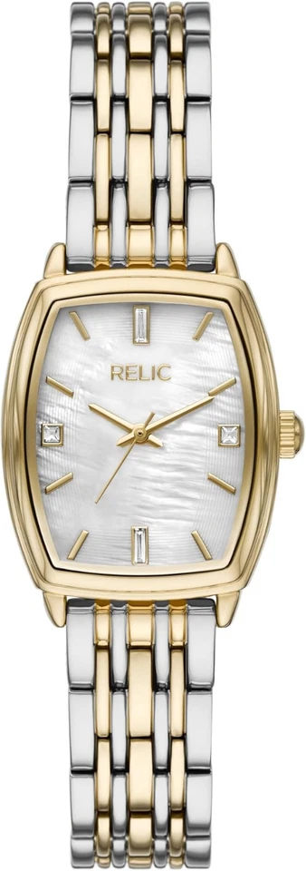 Reloj para mujer Relic by Fossil Eliza de tres manecillas de metal dos tonos ZR34659 Foto 1 de 4