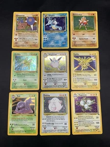 Vintage Pokemon Cards Rare Holo Lot WOTC Era Only MP/HP - Picture 1 of 20