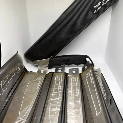 Conjunto de 6 facas e lâminas vintage Kershaw BLADE TRADER modelo 1099TF Japão com estojo - Imagem 1 de 4