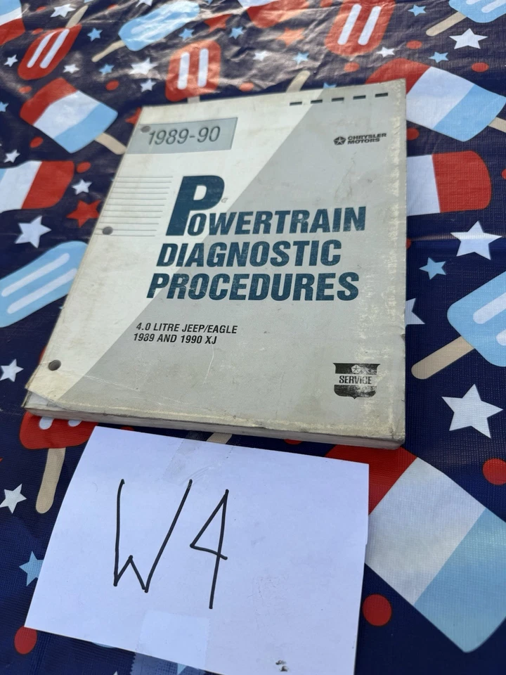 Jeep XJ 1989 1990 4,0 motor prueba de diagnóstico taller manual de servicio Cherokee W4 Foto 1 de 1
