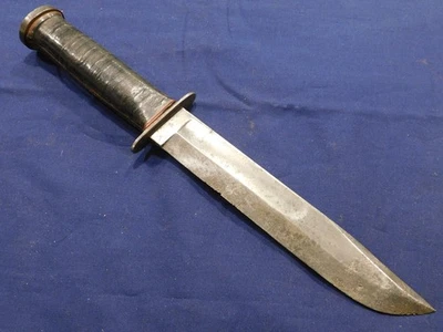 Cuchillo de Lucha Segunda Guerra Mundial EE. UU. Western G-46 8" Bowie Army USN USMC Foto 1 de 4