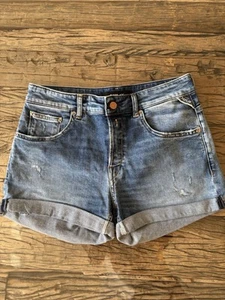 Replay Anyta Baggy fit Shorts W26, Blau - Bild 1 von 13