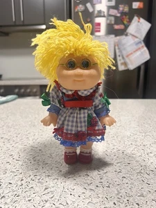 Vintage Cabbage Patch Doll 1997- Norma Jean 20cm-w/ Glasses, Dress & CPK Shoes - Picture 1 of 12