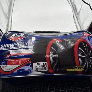 K&K Tire Snow Socks Medium Pro Series Replaces Chains New - Picture 1 of 4