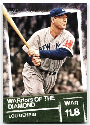 🔥 2020 Topps #WOD-8 Lou Gehrig WARriors of the Diamond - Image 1 of 2