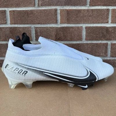 Nike Mens 14 Vapor Edge Elite 360 Flyknit Football Cleats White/Black CV6282-108 - Image 1 of 4