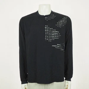 Hoka One One Wind Shell Pullover Shirt Jacket Mens Medium Black 1/4-Zip Running - Picture 1 of 5