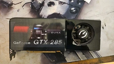 WORKS EVGA Nvidia GeForce GTX 285 01G-P3-1180-B3 1GB GPU Graphics Card READ - image 1 of 2