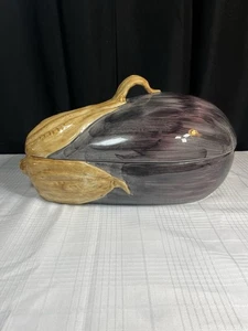 J. Willfred Vintage Keramik Aubergine Made In Italy Nummeriert Signiert Groß - Bild 1 von 16