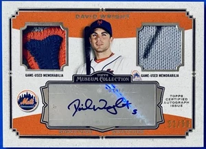 David Wright, 2013 Topps Museum Collection Dual Patch Auto, Game Used #d 22/50! - Picture 1 of 3