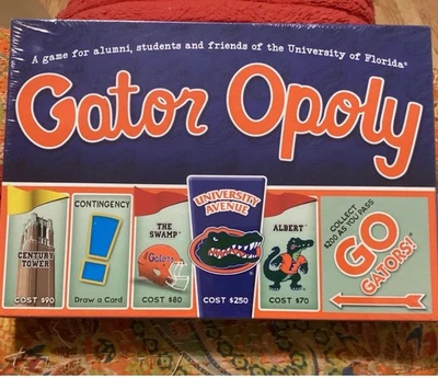 GATOR-OPOLY FACTORY SEALED BOARD GAME; TEBOW, SPURRIER, MAYER/ FREE POSTAGE!!!!! - Image 1 of 2