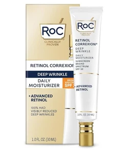 RoC Retinol Correxion Deep Wrinkle Daily Moisturizer With SPF 30 -Ex: 2025 / 09 - Picture 1 of 9