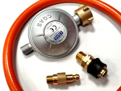 GAZCAMP Umrüstset Gasgrill mit Kartuschenbetrieb auf Propangasflasche 5kg, 11kg